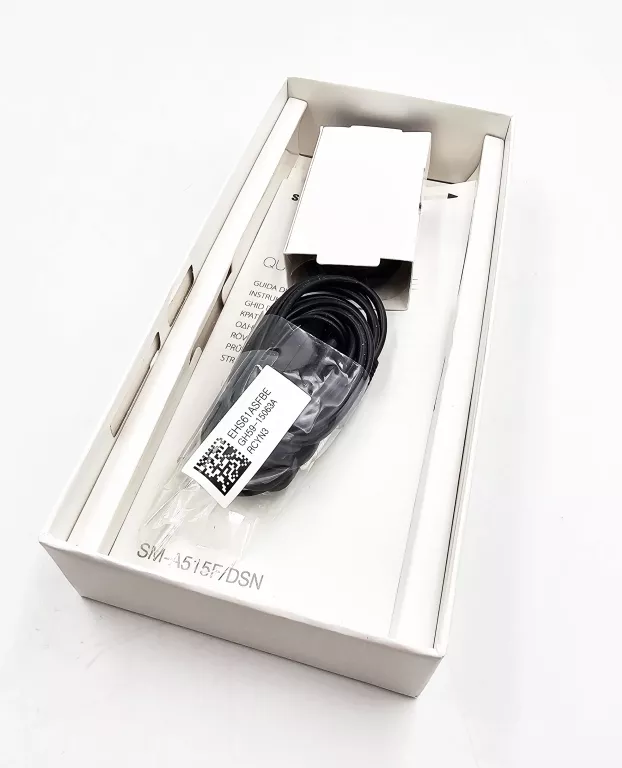 TELEFON SAMSUNG GALAXY A51 SM-A515F/DSN / SŁUCHAWKI / KABEL / PUDEŁKO