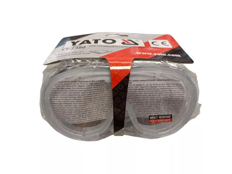 YATO - OKULARY OCHRONNE BEZBARWNE GOGLE BHP