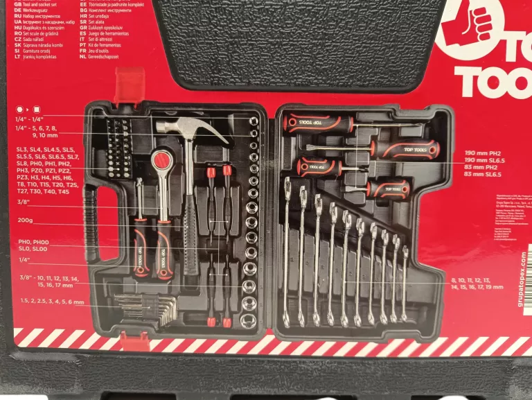 ZESTAW KLUCZY TOP TOOLS 118.0720