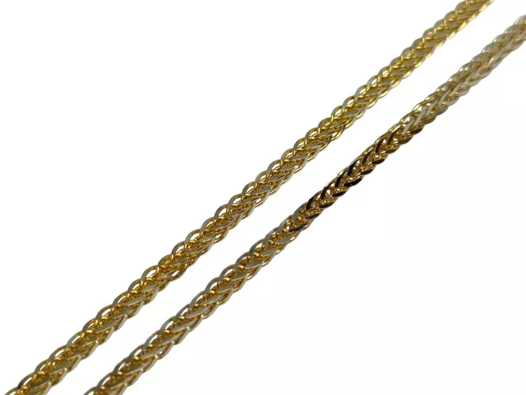 ZŁOTY ŁAŃCUSZEK LISI OGON 3,33G 585 50CM