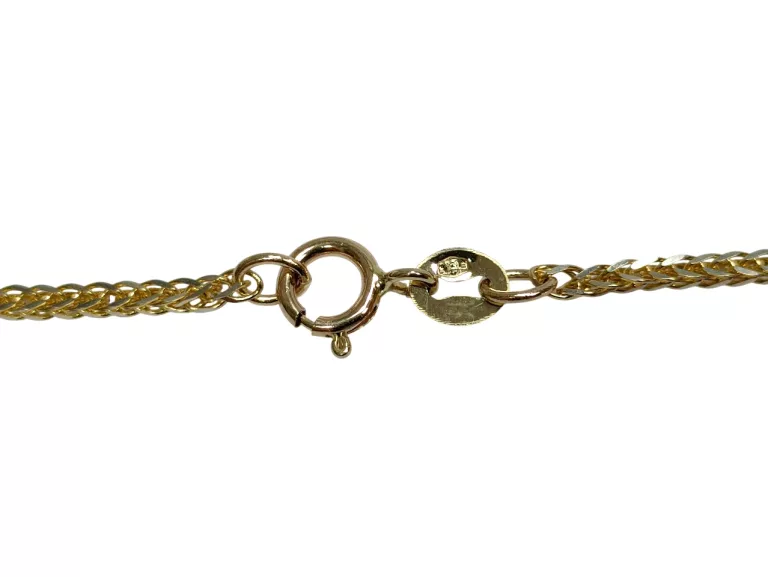 ZŁOTY ŁAŃCUSZEK LISI OGON 3,33G 585 50CM