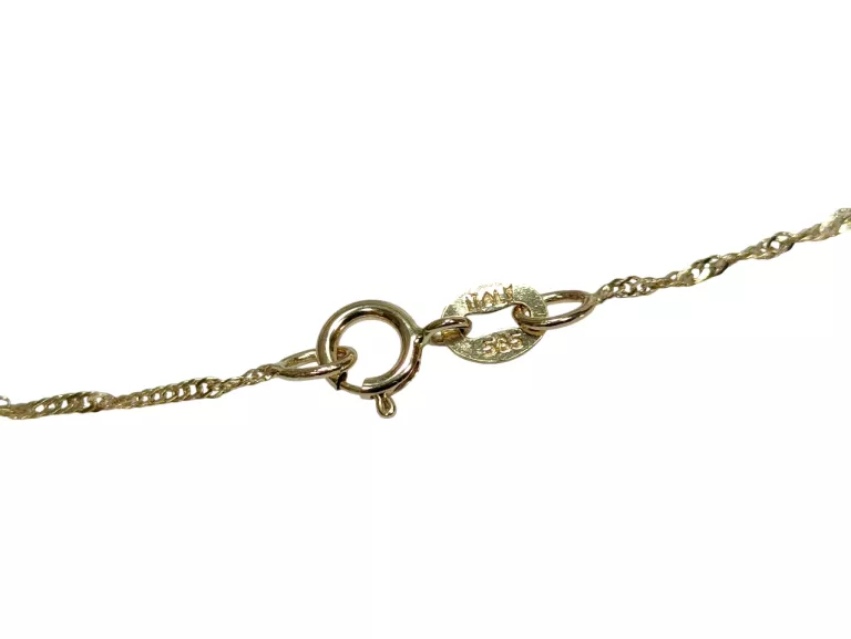 ZŁOTY ŁAŃCUSZEK LISI OGON 3,33G 585 50CM