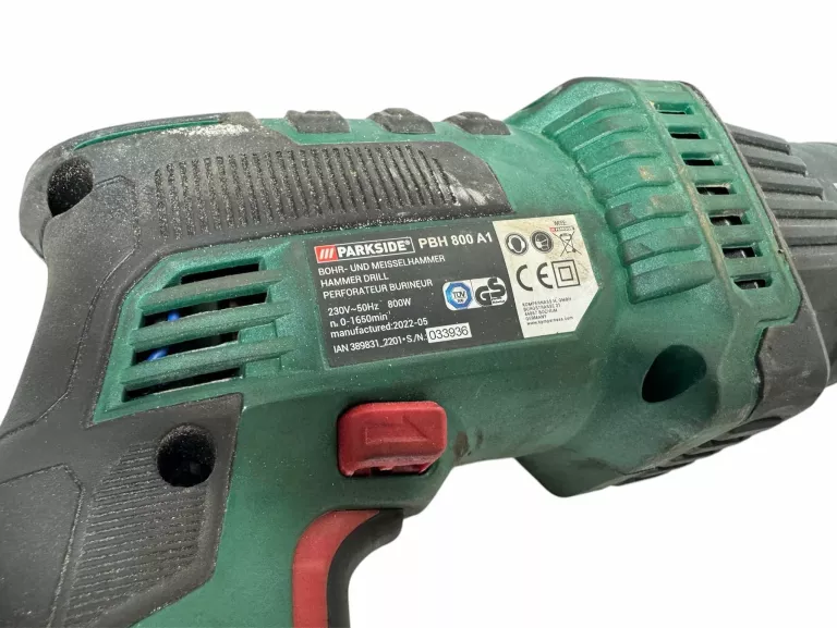 MŁOTOWIERTARKA PARKSIDE PBH 800 A1 Z RĄCZKĄ W WALIZCE