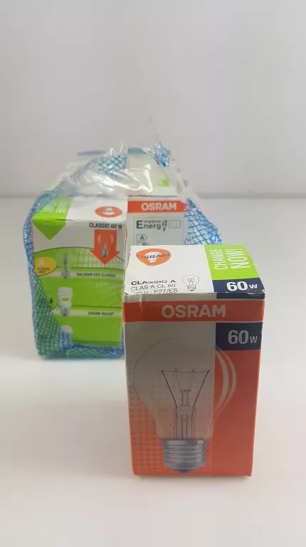 ŻARÓWKA TRADYCYJNA KLASYCZNA OSRAM CLASSIC 60W E27 230V 10SZTUK