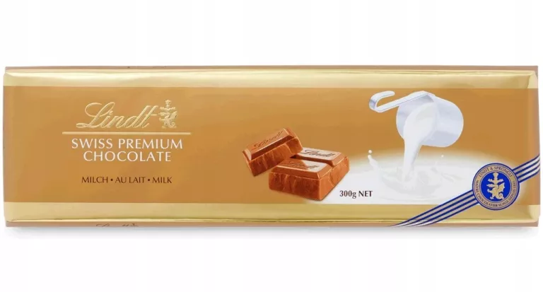 LINDT SWISS PREMIUM CHOCOLATE MILK CZEKOLADA 300G