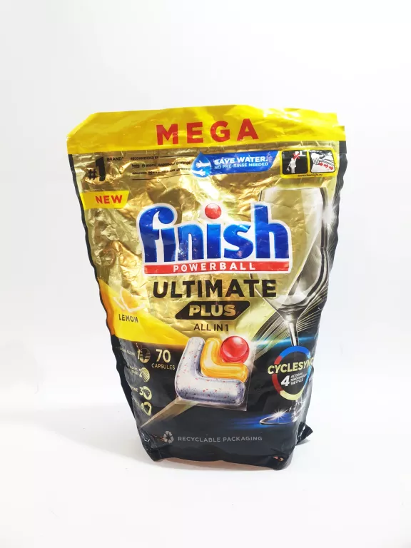 FINISH ULTIMATE PLUS LEMON KAPSUŁKI MEGA (70 SZTUK)
