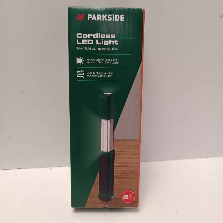 PARKSIDE LAMPA LED AKUMULATOROWA 250 LM USB-C ROZSUWANA Z MAGNESEM