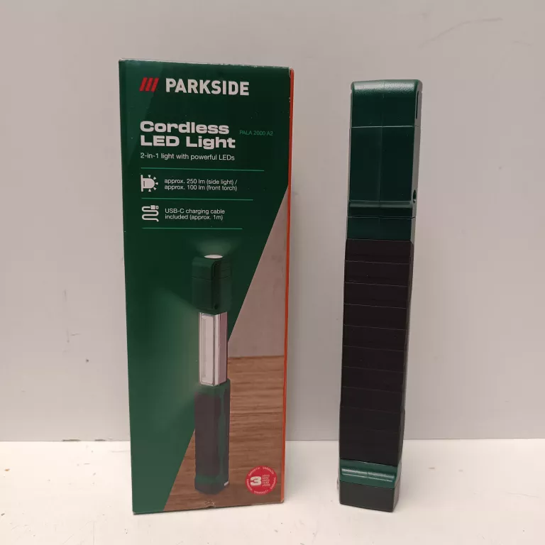 PARKSIDE LAMPA LED AKUMULATOROWA 250 LM USB-C ROZSUWANA Z MAGNESEM