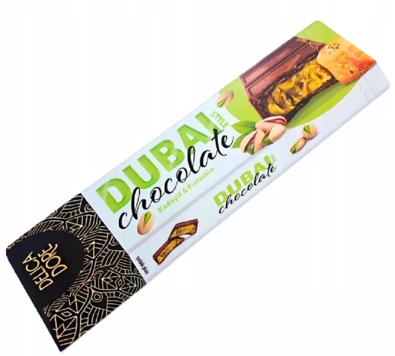 CZEKOLADA DUBAJSKA Z PISTACJAMI I KADAYIF DELICADORE MILANO 70 G