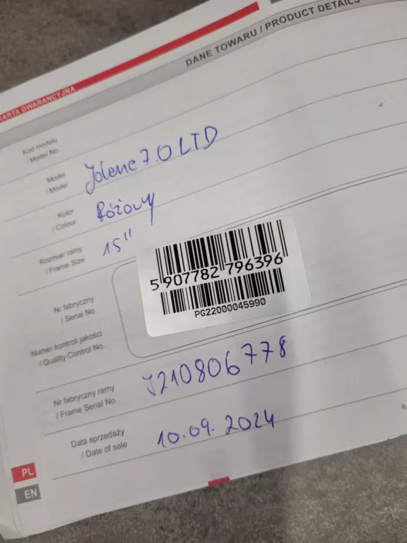 ROWER ROMET JOLENE 7.0 LTD 15
