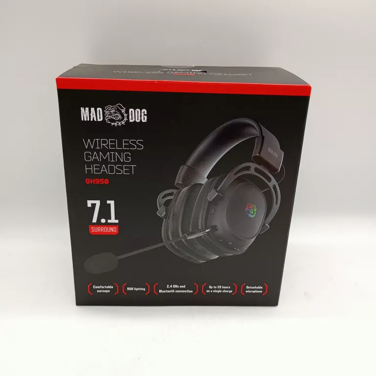 SŁUCHAWKI BEZPRZEWODOWE NAUSZNE MAD DOG GH950 7.1
