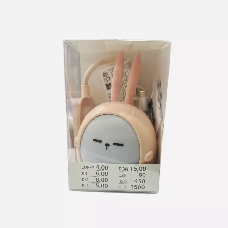 LAMPKA LED KRÓLIK RÓŻOWY PEPCO