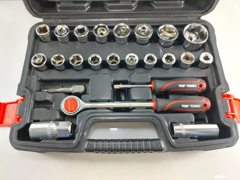 TOP TOOLS KLUCZE NASADOWE 1/4", 1/2", ZESTAW