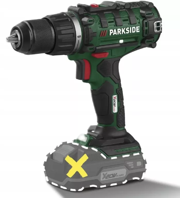 WIERTARKO WKRĘTARKA PARKSIDE PABS 20-LI H9 20 V AKUMULATOROWA LED WALIZKA