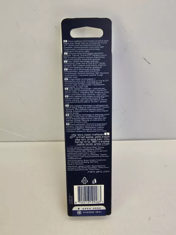 KOŃCÓWKI DO SZCZOTECZKI ORAL B IO ULTIMATE CLEAN