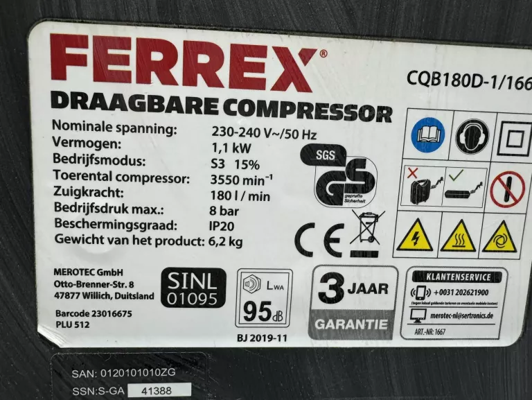 KOMPRESOR PRZENOŚNY BEZOLEJOWY SPRĘŻARKA WALIZKOWA