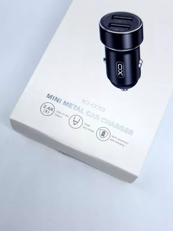 XO ŁADOWARKA SAMOCHODOWA CC53 12W2XUSB CZARNA