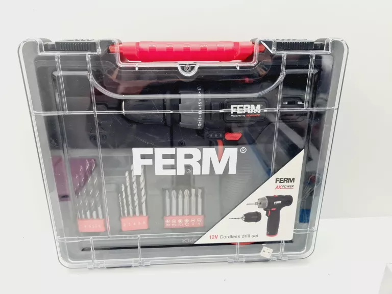 WIERTARKA WIERTARKO-WKRĘTARKA FERM Z AKUMULATOREM FERM AX POWER 12V