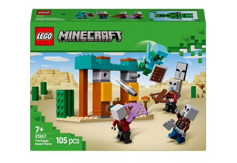 LEGO MINECRAFT 21267 PUSTYNNY PATROL ZŁOSADNIKÓW IDEALNE NA PREZENT