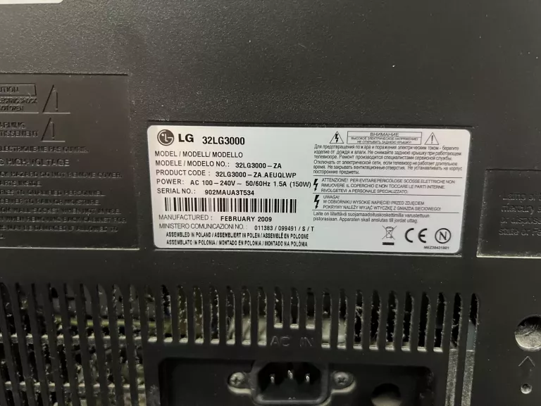 TELEWIZOR LG 32LG3000
