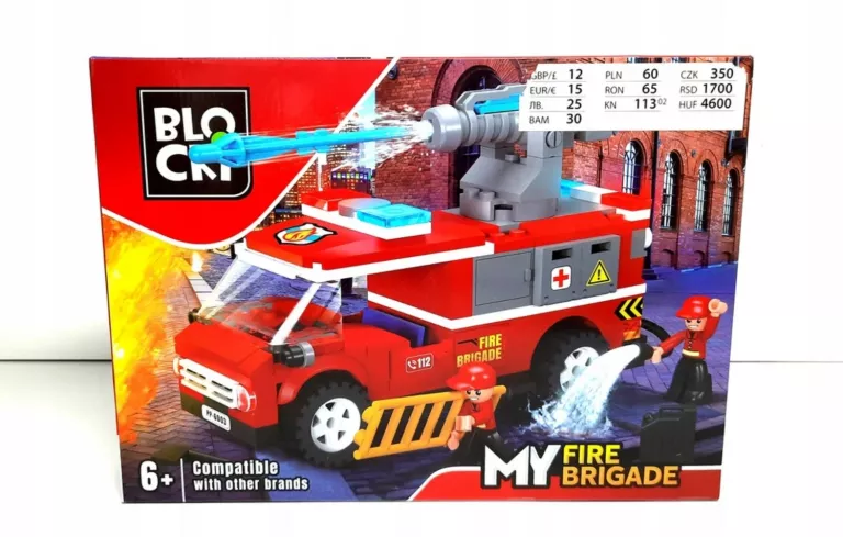 KLOCKI BLOCKI MY FIRE STRAŻ POŻARNA 213 ELEMENTÓW