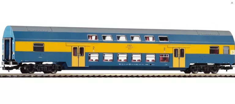 PIKO 53115 KOLEJKA WAGON OSOBOWY PIĘTROWY 2 KLASY TYPU BDHPUMN, PKP