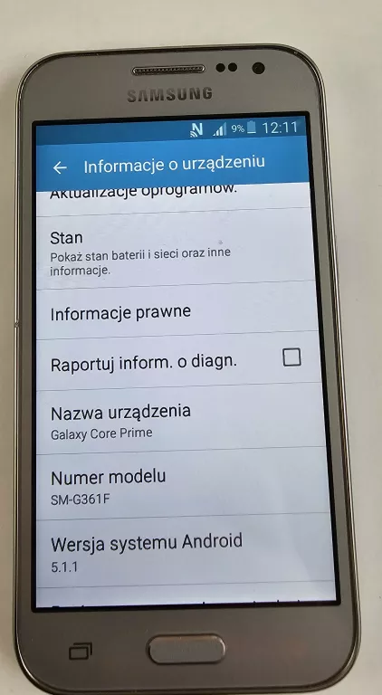 TELEFON SAMSUNG GALAXY CORE PRIME SM-G361F