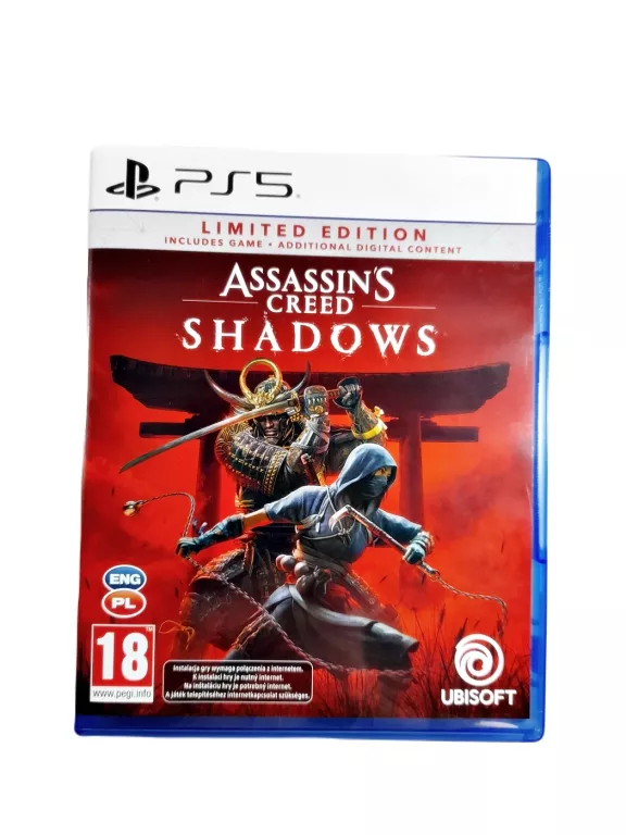GRA NA KONSOLE PS5 ASSASSIN'S CREED SHADOWS EDYCJA LIMITOWANA NAPISY PL