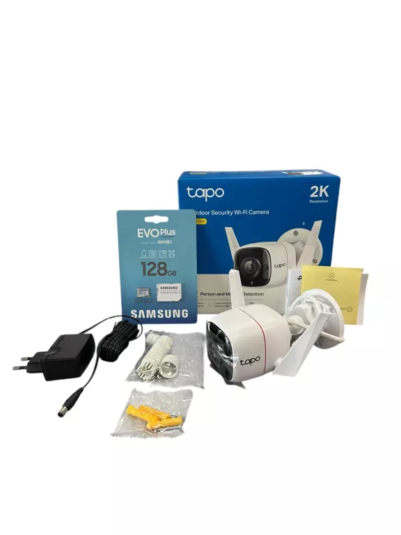 KAMERA TAPO OUTDOOR SECURITY WIFI CAMERA C310+KARTA PAMIĘCI SAMSUNG 128GB