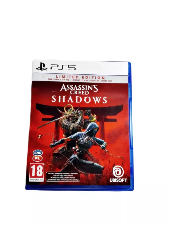 GRA NA KONSOLE PS5 ASSASSIN'S CREED SHADOWS EDYCJA LIMITOWANA NAPISY PL