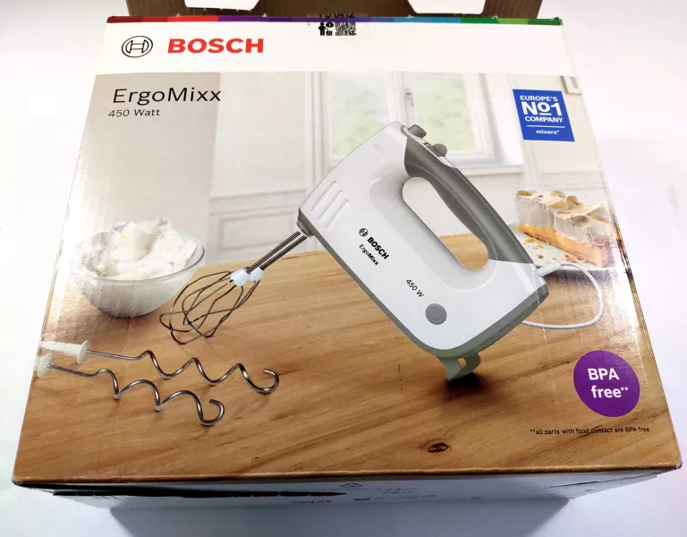 MIKSER ROBOT KUCHENNY RĘCZNY BOSCH MFQ36400 ERGOMIXX 450W MIESZADŁA
