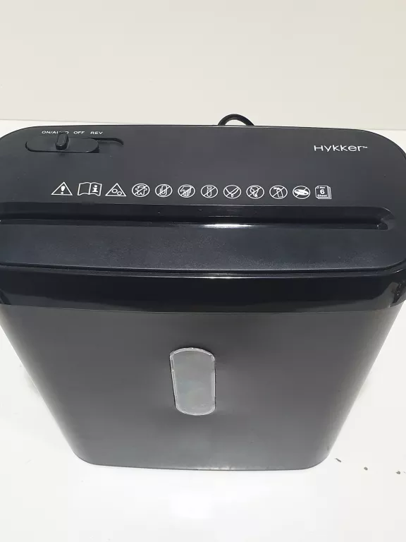 HYKKER NISZCZARKA DO PAPIERU CZARNA KOSZ 8 L