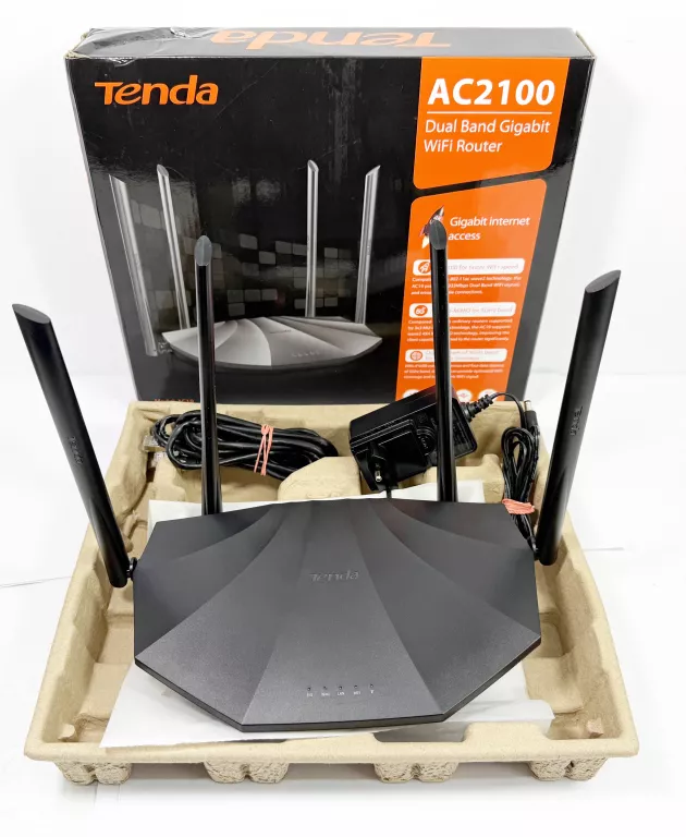 ROUTER WIFI TENDA AC19 AC2100 DUAL BAND 5 GHZ KOMPLET OKAZJA