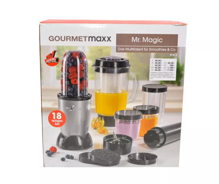 BLENDER KIELICHOWY GOURMETMAXX SMOOTHIE MAKER MR. MAGIC ZESTAW