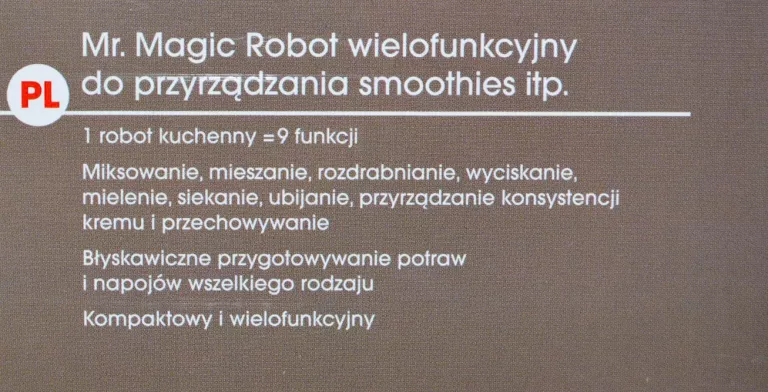 BLENDER KIELICHOWY GOURMETMAXX SMOOTHIE MAKER MR. MAGIC ZESTAW