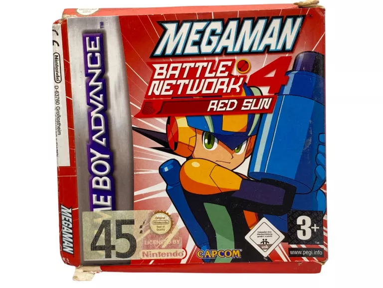 GRA MEGA MAN BATTLE NETWORK 4: RED SUN PAL NINTENDO GAMEBOY ADVANCE GBA