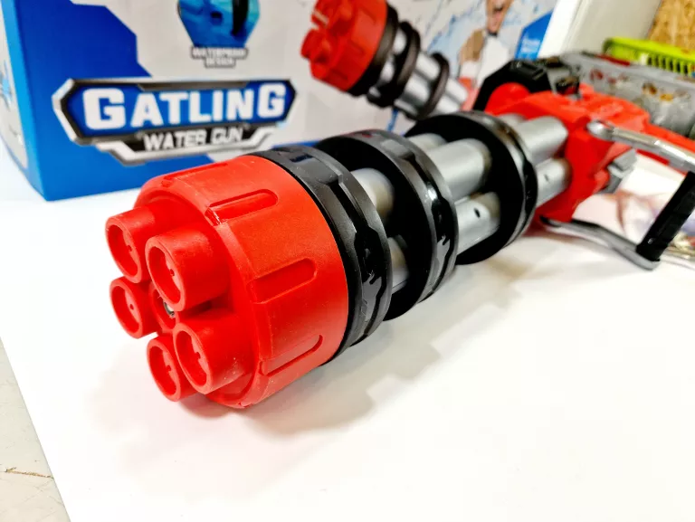 ZABAWKA DUŻY KARABIN ELEKTRYCZNY NA WODĘ WATER GUN GATLING WATERGUN