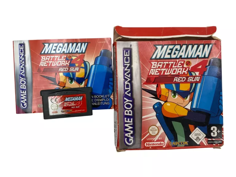 GRA MEGA MAN BATTLE NETWORK 4: RED SUN PAL NINTENDO GAMEBOY ADVANCE GBA