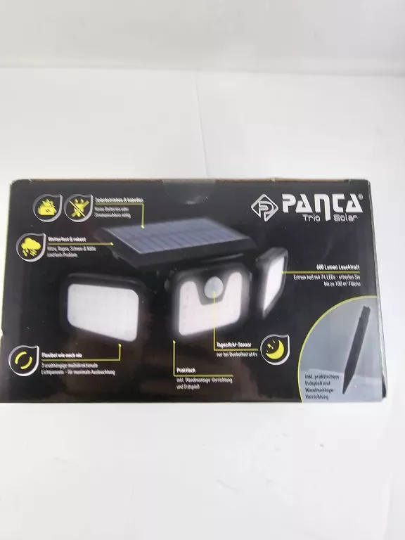PANTA TRIO SOLAR 600LM LAMPA SOLARNA
