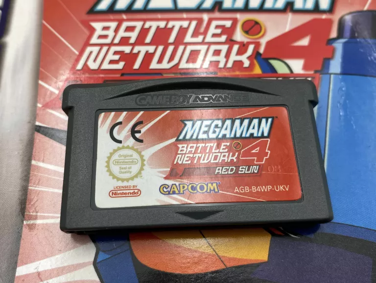 GRA MEGA MAN BATTLE NETWORK 4: RED SUN PAL NINTENDO GAMEBOY ADVANCE GBA
