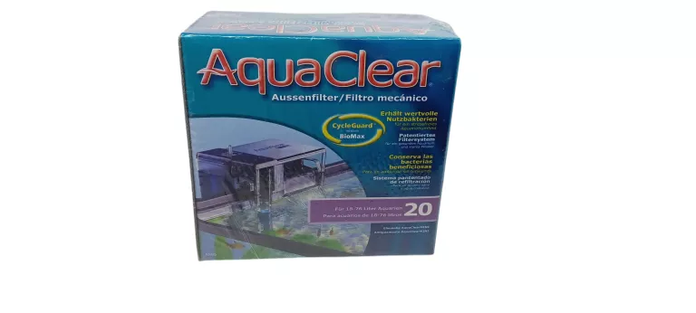 FILTR ZEWNĘTRZNY BIOLOGICZNY MECHANICZNY KASKADOWY AQUA CLEAR MINI 20