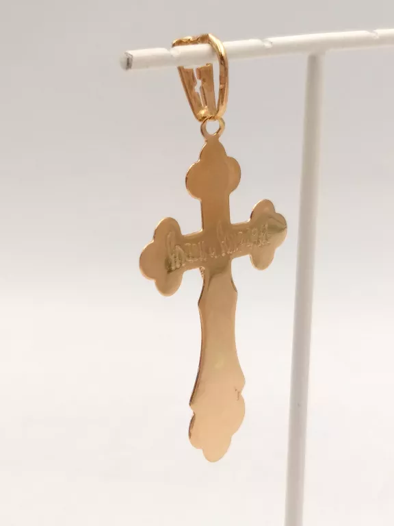 ZŁOTY KRZYŻYK RÓŻOWE ZŁOTO 585 DŁ.51MM 3,27G