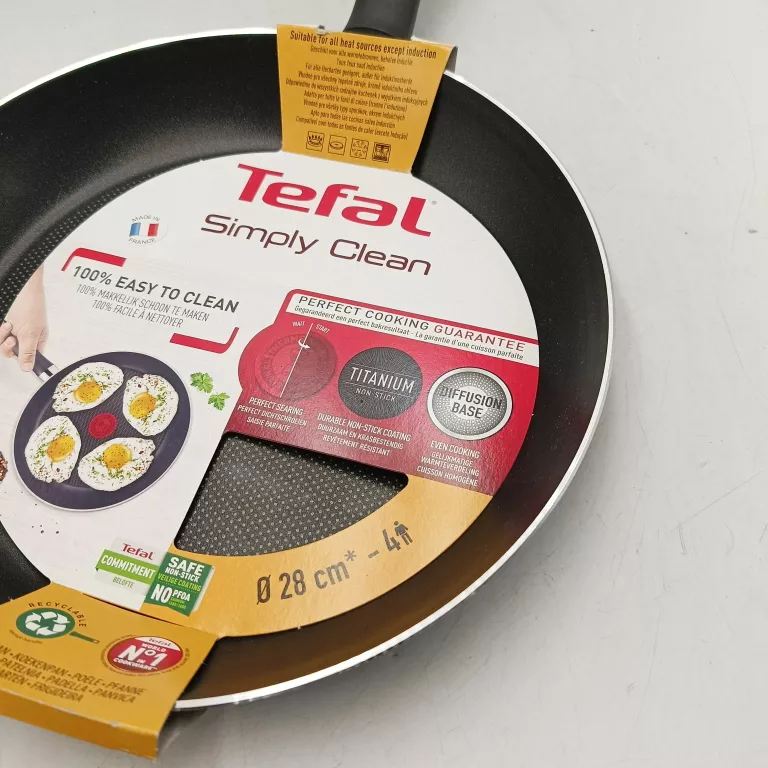 PATELNIA TRADYCYJNA TEFAL SIMPLY CLEAN 28 CM TYTANOWA