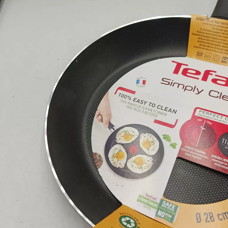PATELNIA TRADYCYJNA TEFAL SIMPLY CLEAN 28 CM TYTANOWA