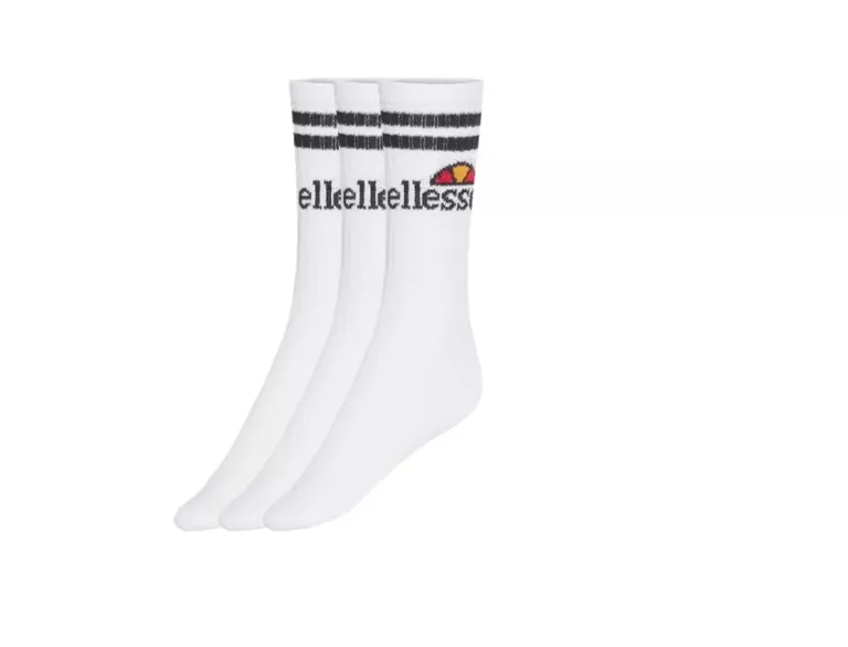 ELLESSE SKARPETKI MĘSKIE 3-PACK 43-46 BIAŁE 5063347497228