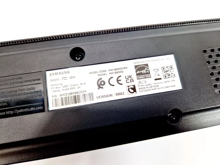 ZESTAW: SOUNDBAR SAMSUNG HW-B650D + SUBWOOFER SAMSUNG PS-WD75B + PILOT