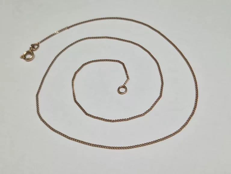 ŚLICZNY ZŁOTY ŁAŃCUSZEK 585 1,80G 45CM