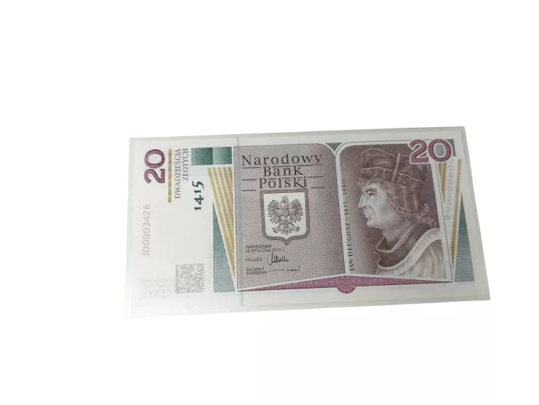 BANKNOT KOLEKCJONERSKI 20ZŁ 600. ROCZNICA URODZIN JANA DŁUGOSZA