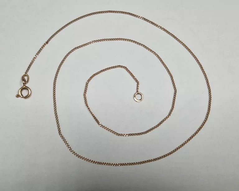 ŚLICZNY ZŁOTY ŁAŃCUSZEK 585 1,80G 45CM