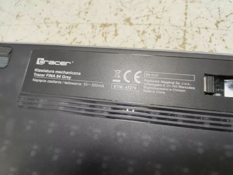 KLAWIATURA TRACER FINA 84 GRAY